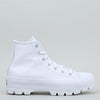 Converse Chuck Taylor All Star Lugged Leather Hi Womens Shoes Size 9, Color: White/Black