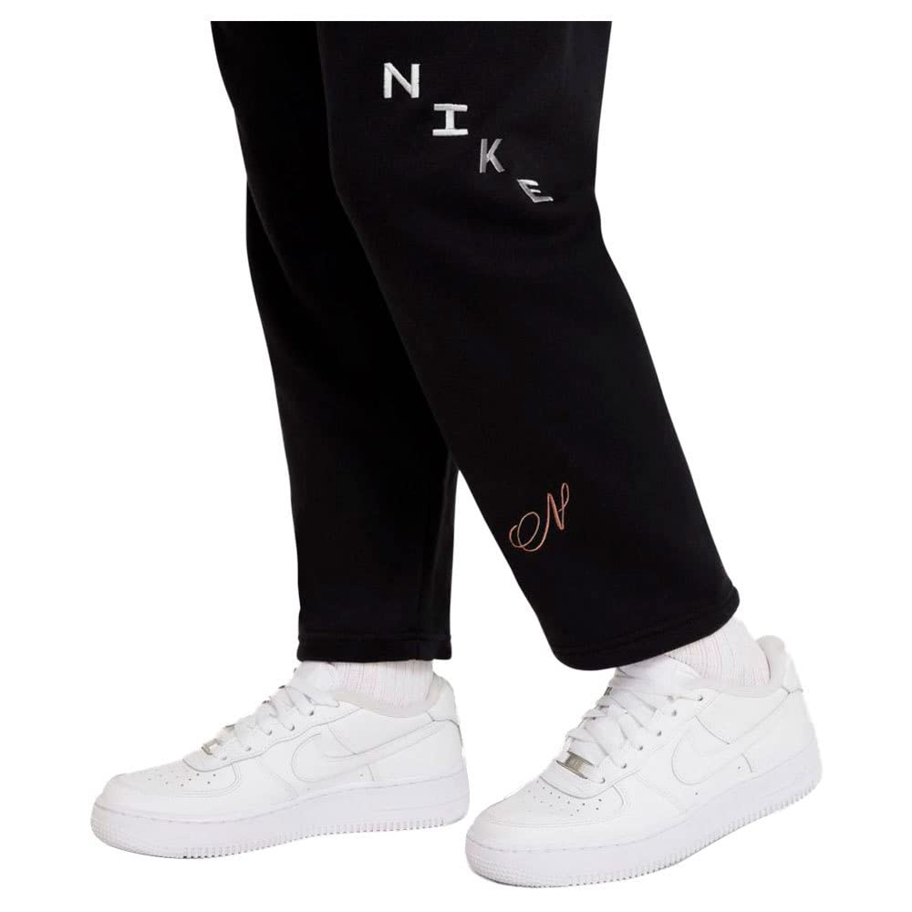 Nike NSW Graphic Fleece Pants (Little Kids/Big Kids) Black/White