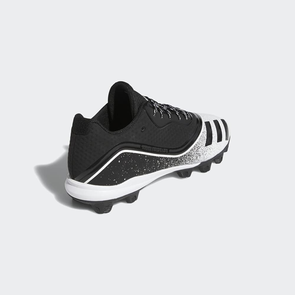Adidas Mens Icon V Md Baseball Shoes Black/White 7.5