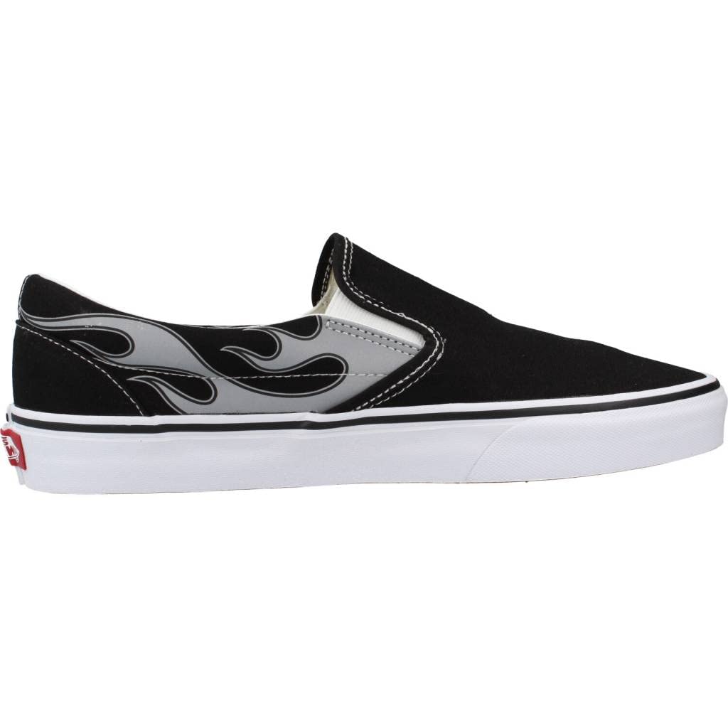 Vans Men's Classic Slip On, Reflective Flame/Black, Size 10.5