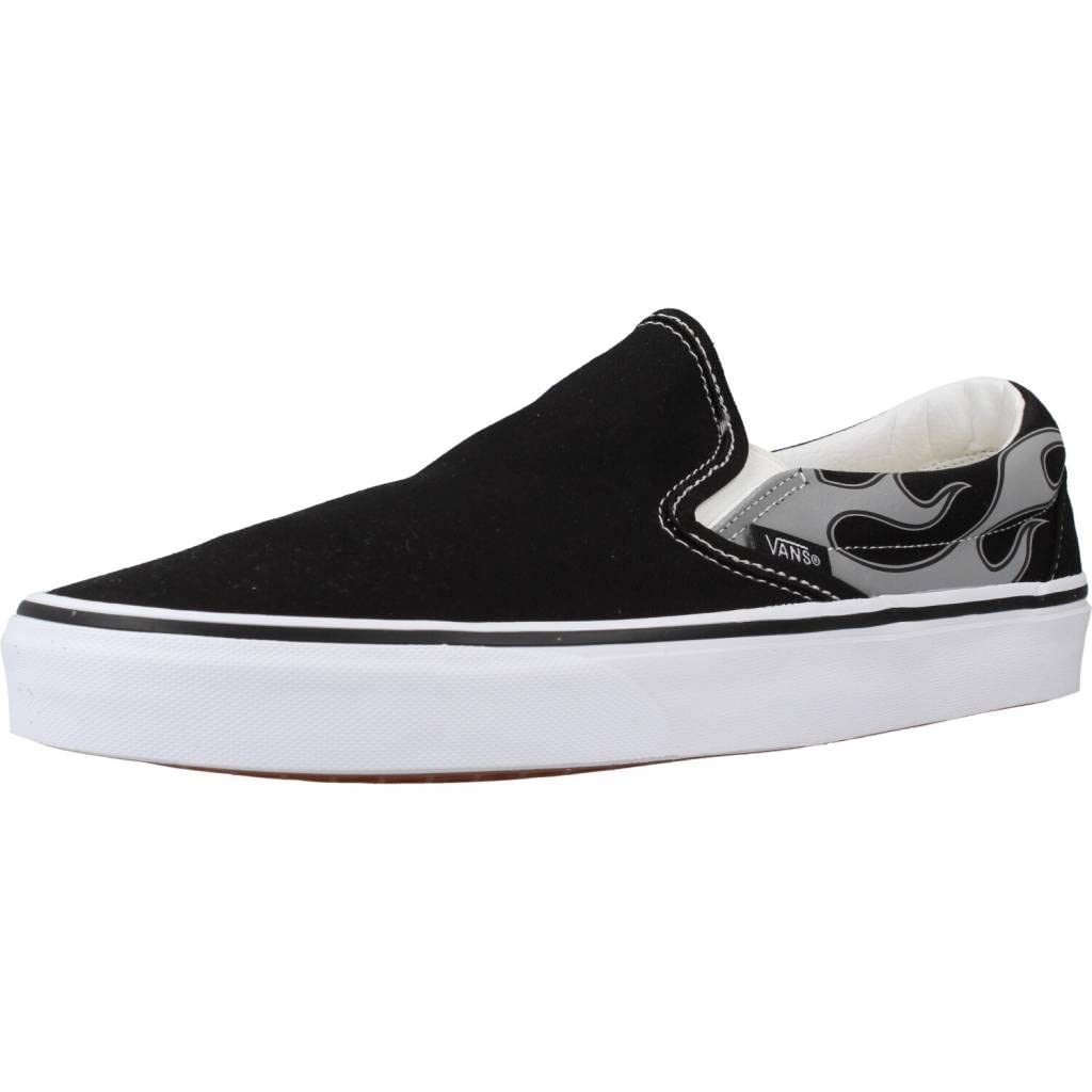 Vans Men's Classic Slip On, Reflective Flame/Black, Size 10.5