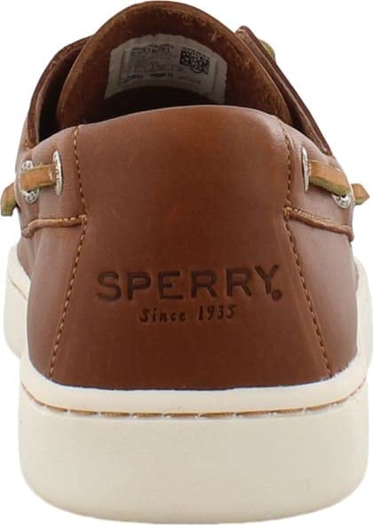 Sperry Mens Sperry Cup 2-Eye Boat Shoe, Tan, 10.5