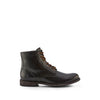 Frye Tyler Lace Up Boots for Men Crafted from Soft Vintage Leather with Blake Construction, Burnished Toe and Heel, and Rubber Inserts on Leather Soles – 5 ¾” Shaft Height, Black - 8 M