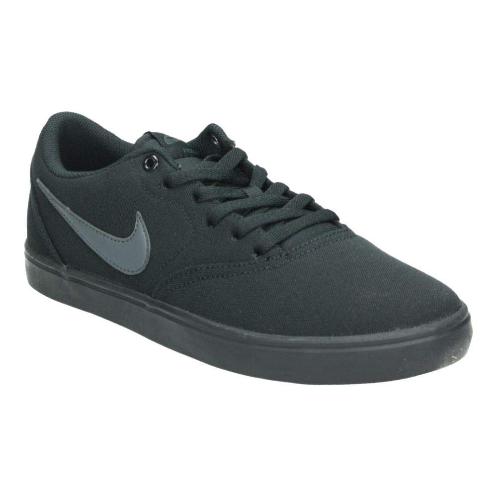 NIKE SB Check Solarsoft Canvas, Black/Anthracite, 12 Women/10.5 Men