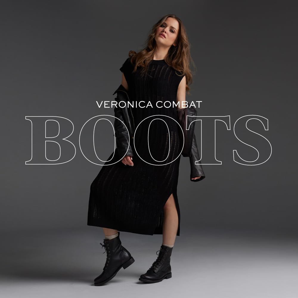 Frye Veronica Women’s Combat Boots Crafted from Hand-Burnished Vintage Italian Leather with genuine stitch-down welt construction and Leather Lining – 6 ¾” Shaft Height, Caramel - 11 M