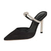 SCHUTZ Women's Pearl Pin Heels, Black, 6.5 Medium US