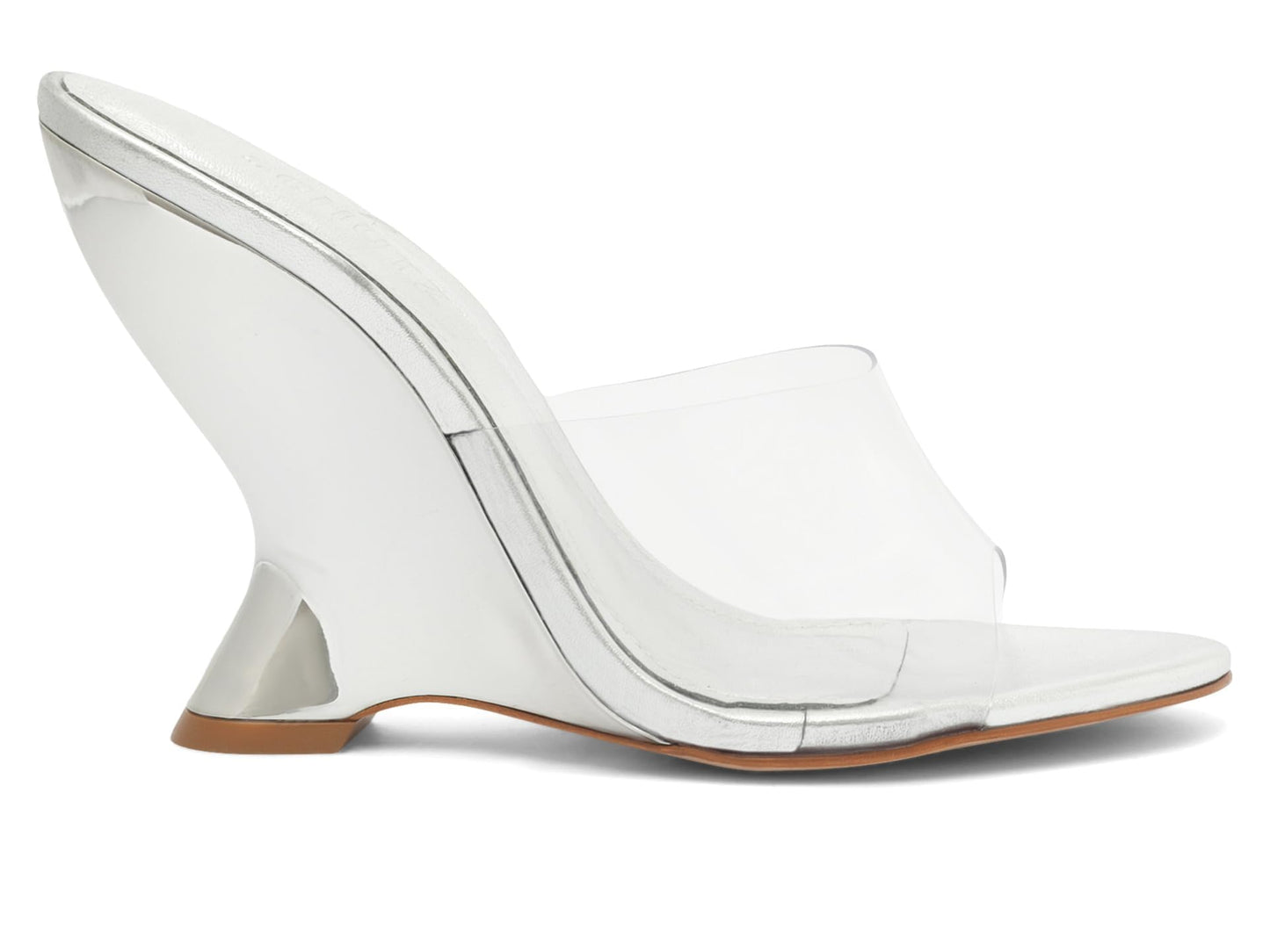 Schutz Women's Aprill Vinyl Sandal, Prata, 7