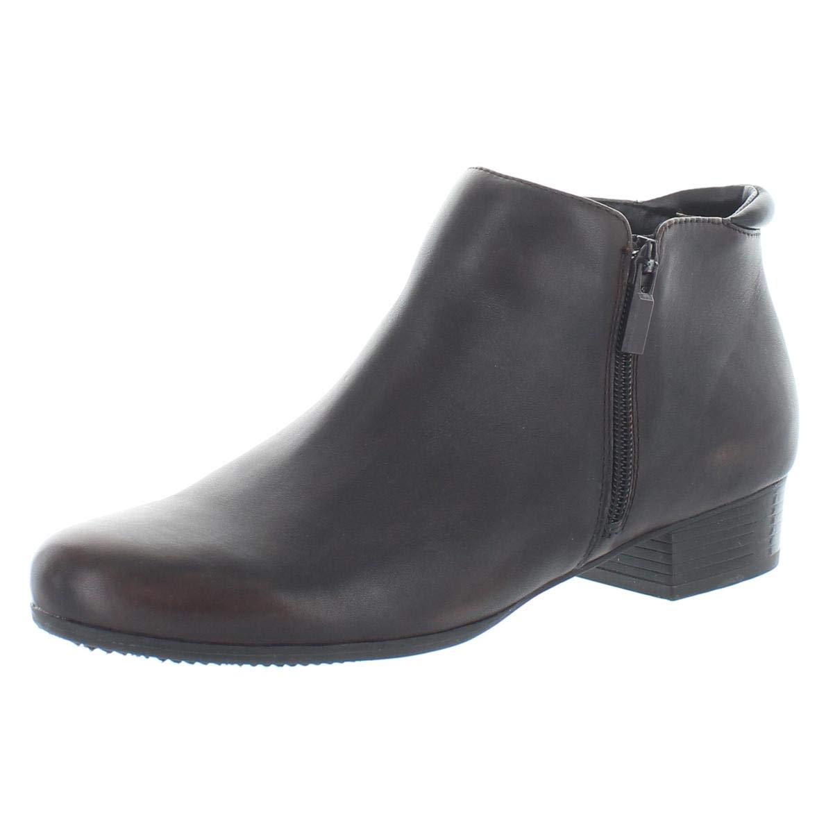 Trotters Women's Major Ankle Bootie, Dark Brown, 10 Wide