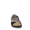 NAOT Footwear Women's Karawa Sandal Soft Black Lthr/Foggy Gray Lthr/Khaki Beige Lthr 7 M US