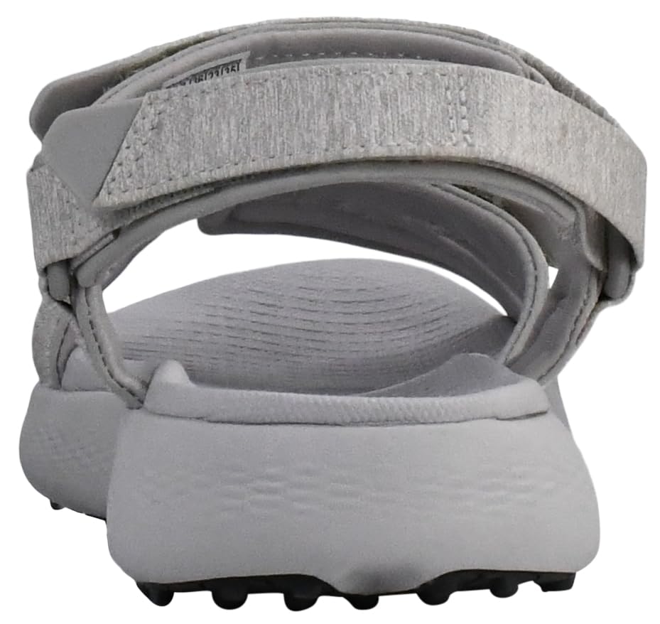 Skechers Women's 600 Spikeless Sandals Golf Shoe, Light Grey, 7 M US