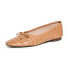 SCHUTZ Women's Arissa Flats, Honey Peach, Tan, 8 Medium US