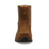Twisted X Men's 8" Pull On Hiker Boot, Moc Toe, Distressed Saddle & Saddle, 10.5 M