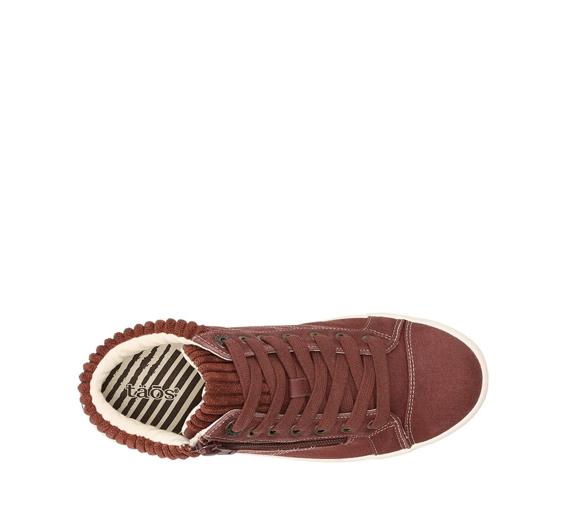 Taos Footwear Women's Startup Cappuccino Distressed Sneaker 10 M