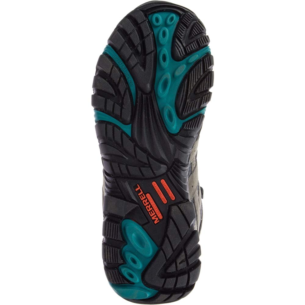 Merrell Women's Moab Vertex Mid Waterproof Composite Toe Construction Boot, Pewter, 9.5