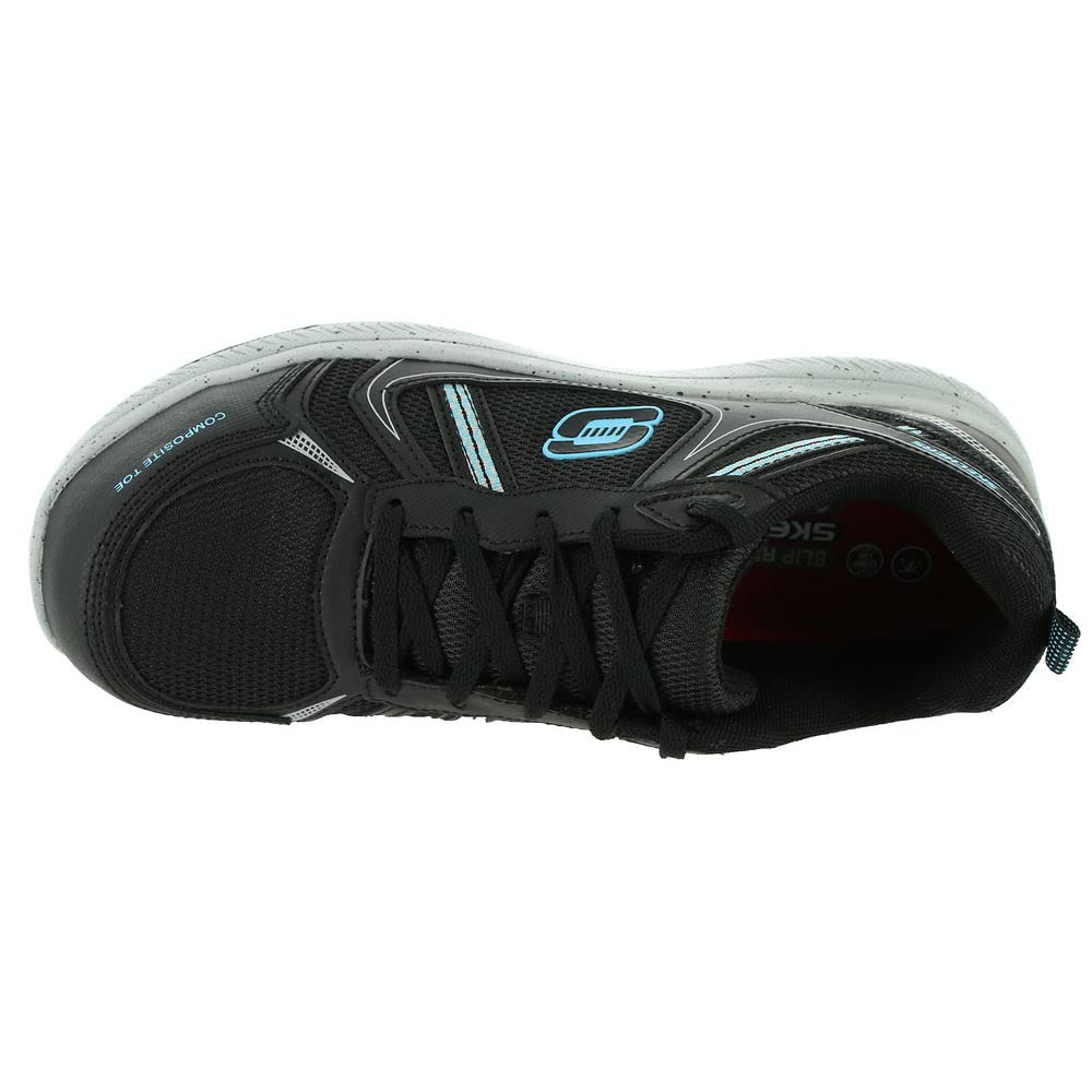 Skechers Work Summits SR108077 Work Shoe Womens Oxford 8 BM US BlackMint