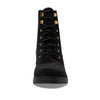 Cole Haan WOMENS CAMEA WP COMBAT BOOT II, BLACK SUEDE WATERPROOF, 10 C US