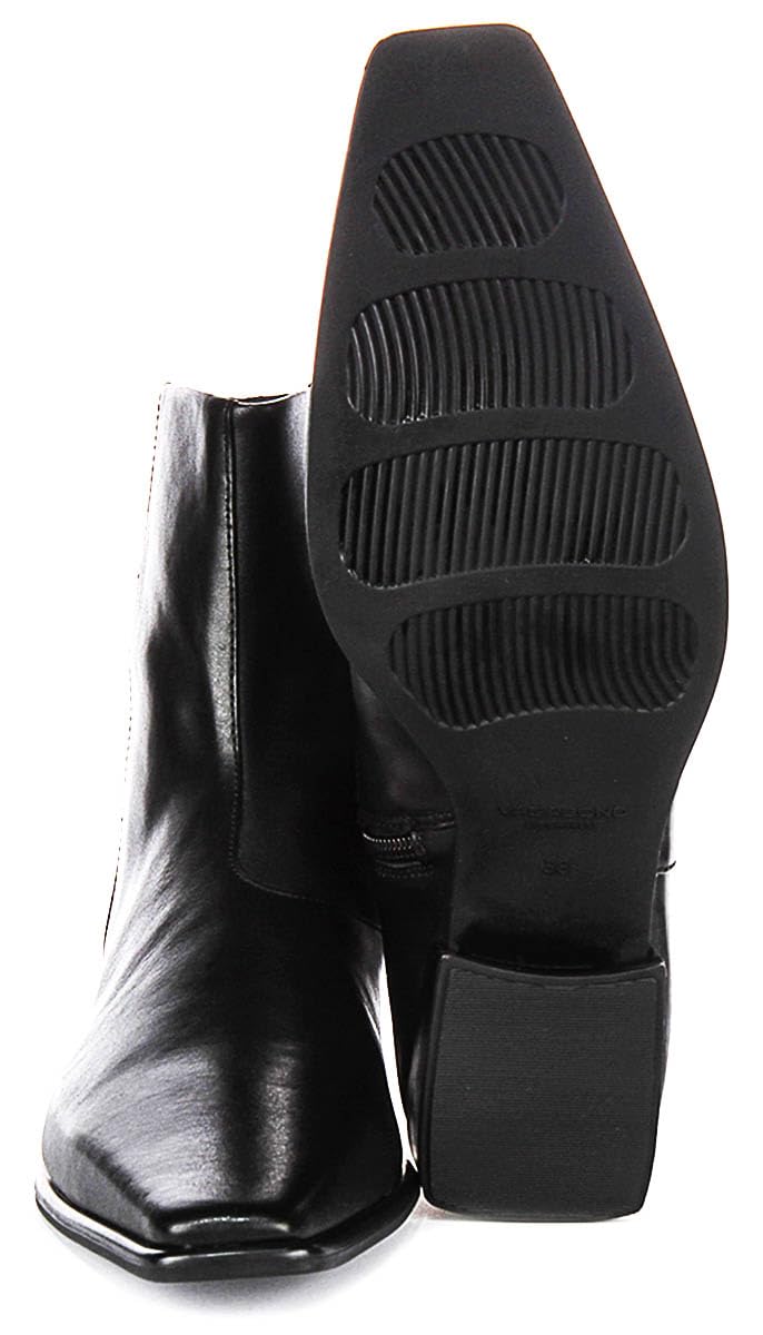 Vagabond Shoemakers Womens Nella Leather Booties, Black, 6 Medium