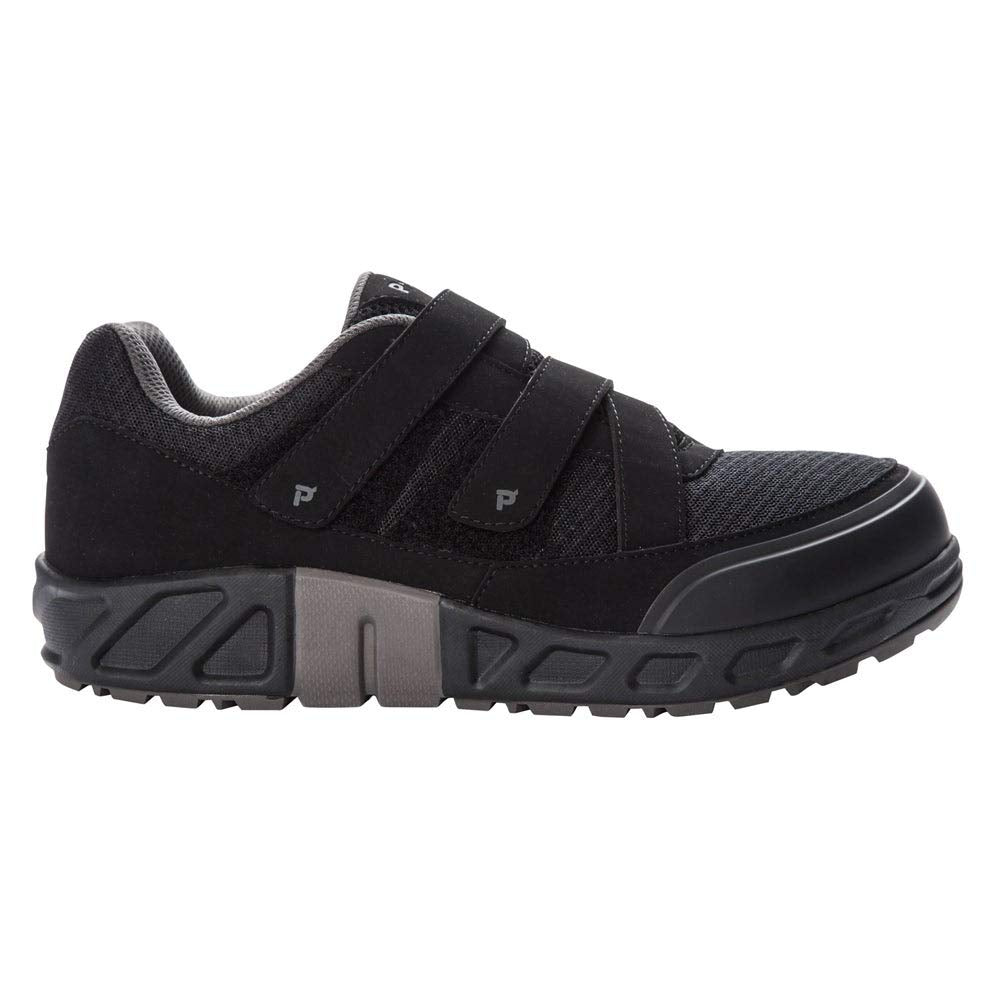 Propet Men's Matthew Strap Sneaker, Black, 08 5E US
