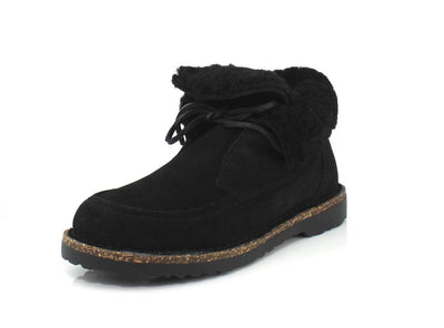 Birkenstock Women's Bakki-2 Black-Black Sherling 38 R