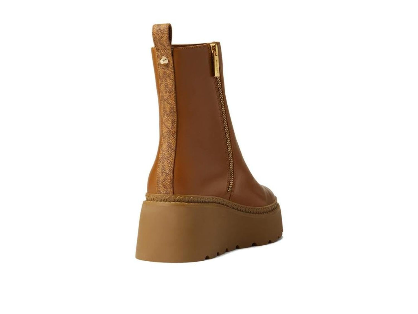 Michael Kors Geller Wedge Bootie Luggage 7.5 M