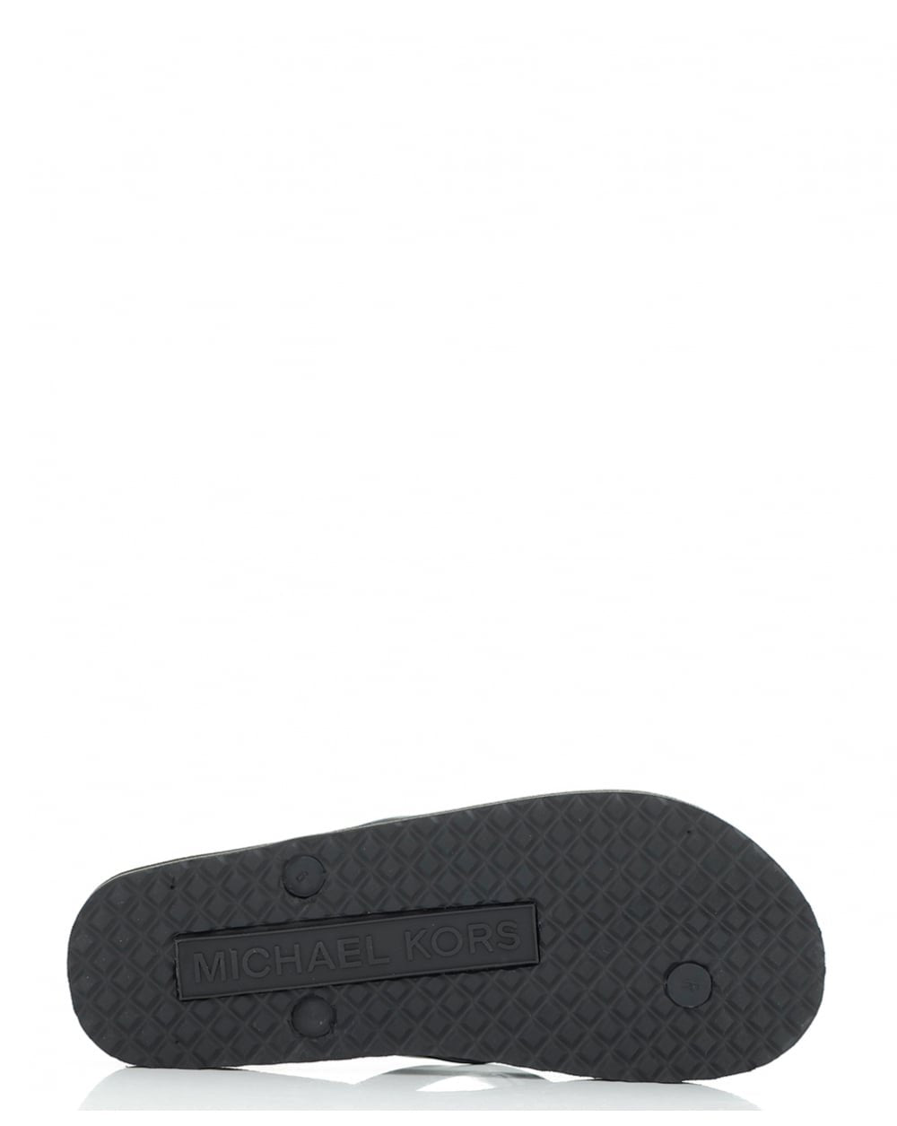 Michael Kors Flip-Flop Stripe EVA Black 6 M