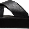 Vans - Womens Cross Strap Mega Platform Shoes, Color Black, Size: 6 B(M) US Womens