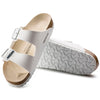 Birkenstock Women's Closed Shoes Sandal, White, 24.0 cm
