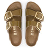 Birkenstock Women's Arizona Big Buckle Sandals, High Shine Mud Green, 11 Medium US