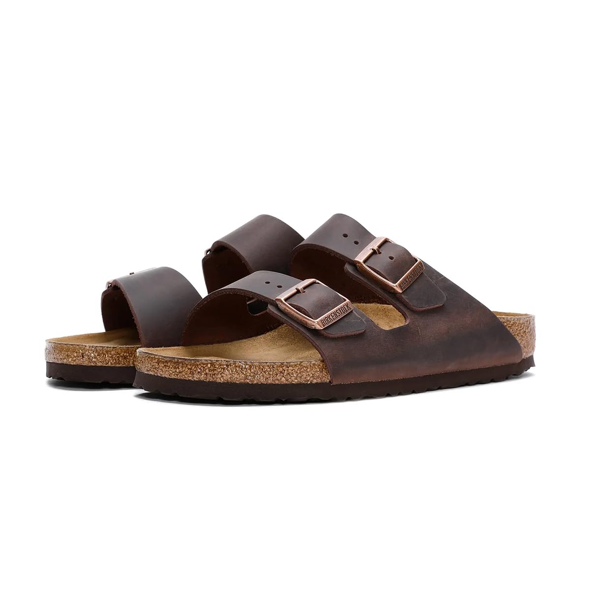 Birkenstock Arizona Mules/Clogs Men Brown Mules Shoes, Habana, 7 US
