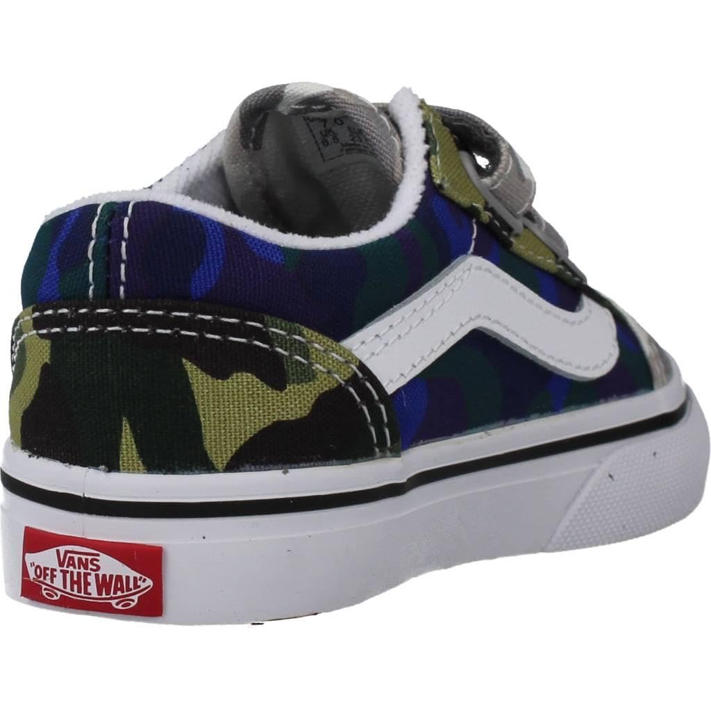 Vans Baby Boy's Old Skool V (Infant/Toddler) Camocollage Multi 4.5 Toddler M