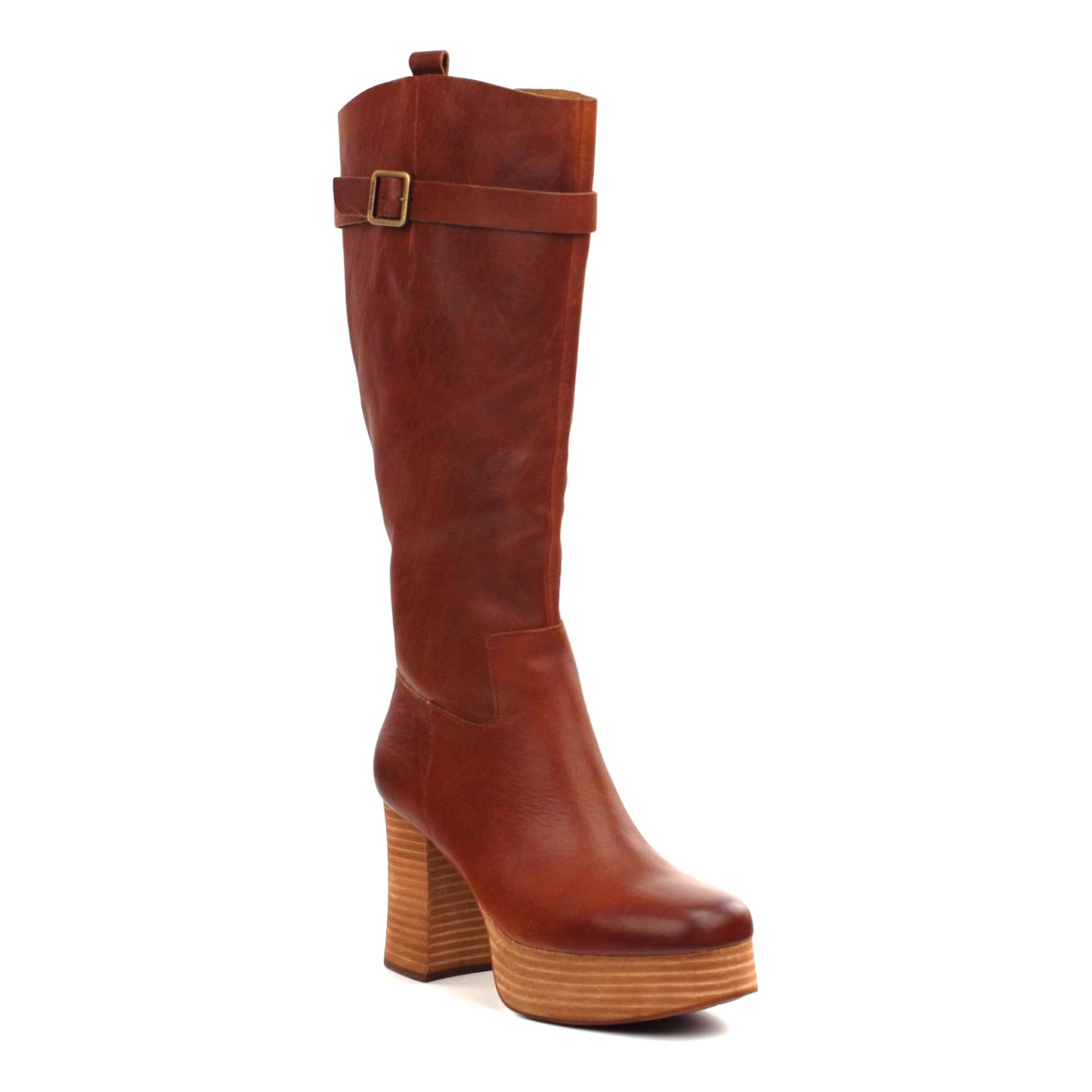KORK-EASE Women's Becky High Boot, Tan, Size 6.5 M US