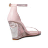 Stuart Weitzman Womens Nudistlucite 85 Wedge Light Pink/Cotton Candy 11 B