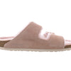 Birkenstock Women's Arizona Shearling Sandals, Light Rose/Light Rose, Pink, 8 Narrow US