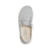 Hey Dude Girl's Wendy Toddler Linen Grey Size 10 | Girl’s Shoes | Girl’s Lace Up Loafers | Comfortable & Light-Weight
