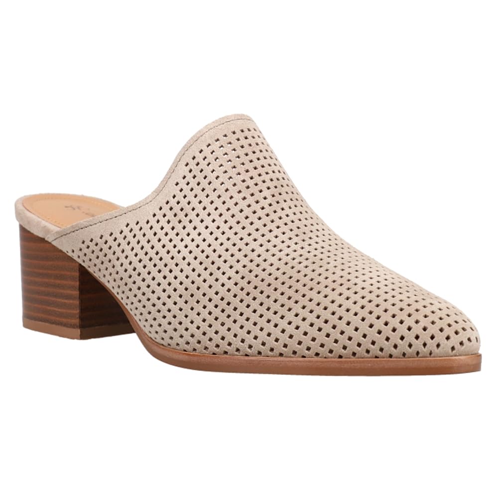 Johnston & Murphy Women's Trista Perfed Mule Taupe 7 Medium