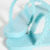 Stuart Weitzman Women's Braida Sawyer Jelly Sandals, Turquesa, Blue, 6 Medium US