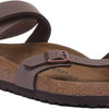 Birkenstock Women's YARA Birko-Flor Nubuck Ankle Strap Sandals, Brown (Mocca Mocca), 5.5 UK
