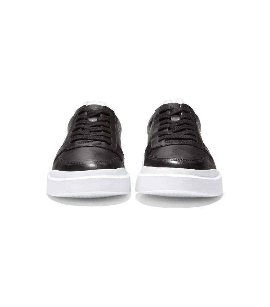 Cole Haan Women's Grandpro Rally Court Sneaker, Black/Optic White/Optic White, 9