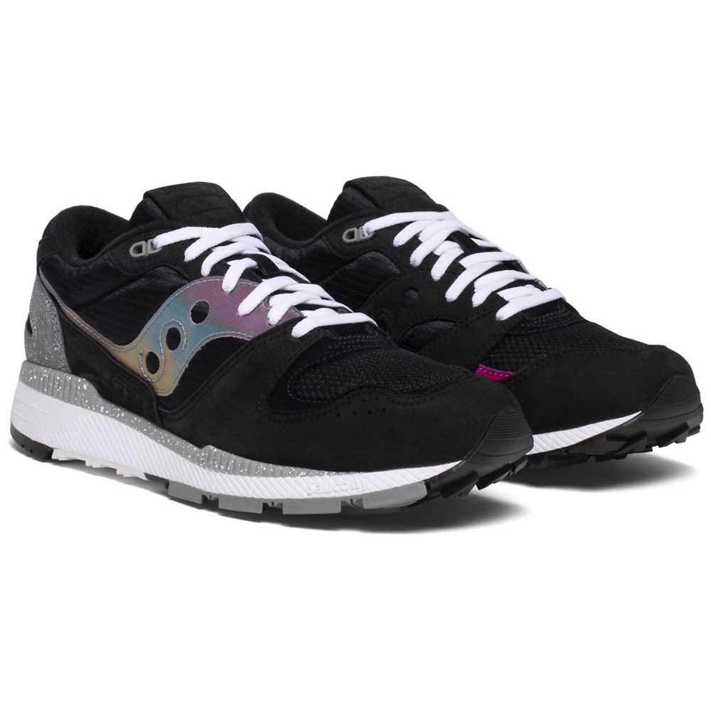 Saucony Unisex Adults’ Running Track and Field Shoe, Black Grey Pink, Womens 12