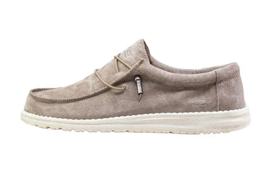 Hey Dude Men's Wally Suede Sterling Size 14 | Men’s Shoes | Men's Lace Up Loafers | Comfortable & Light-Weight