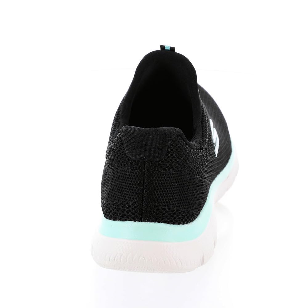 Skechers Sport Summits-Cool Classic Athletic Sneaker Women's Sneaker, 11 C/D US, Black-Turquoise