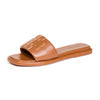 Tory Burch Women's Double T Sport Slides, Bourbon Miele/Gold, 9.5 Medium US