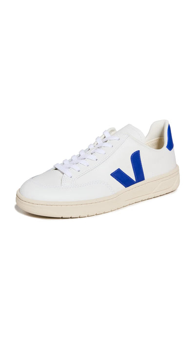 Veja Men's V-12 Sneakers, Extra White/Paros, 12 Medium US