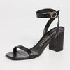 Stuart Weitzman Women's Nearlybare Sandals, Black, 8 Medium US
