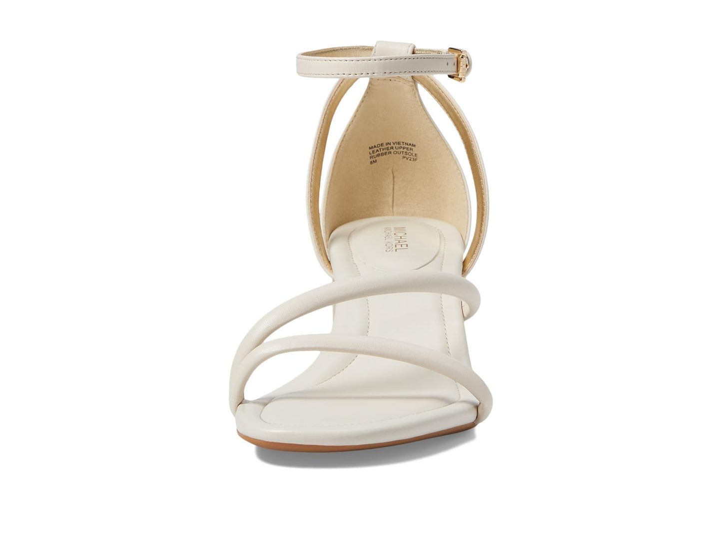 Michael Kors Porter Strappy Mid Sandal Light Cream 9 M