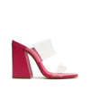 SCHUTZ Victorie High Block Transparente (Hot Pink) 7 M