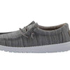 HEYDUDE Wally Toddler Blend Linen Stone Size 9 | Boy's Loafers| Boy's Slip On Shoes E10| Comfortable & Light-Weight