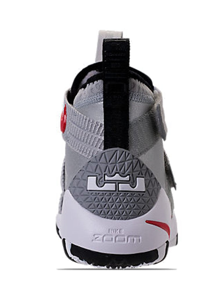 Nike Lebron Soldier XI SFG Mens Basketball Shoes, Metallic silver/varsity red, 10.5 D(M) US
