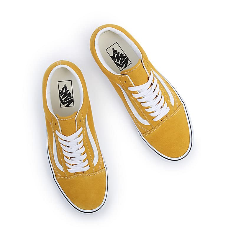 Vans Men's Old Skool Sneaker, (Color Theory) Golden Yellow, Size 7