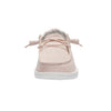 Hey Dude Women's Wendy Stretch Sparkling Pink Size 6 | Women’s Shoes | Women’s Lace Up Loafers | Comfortable & Light-Weight